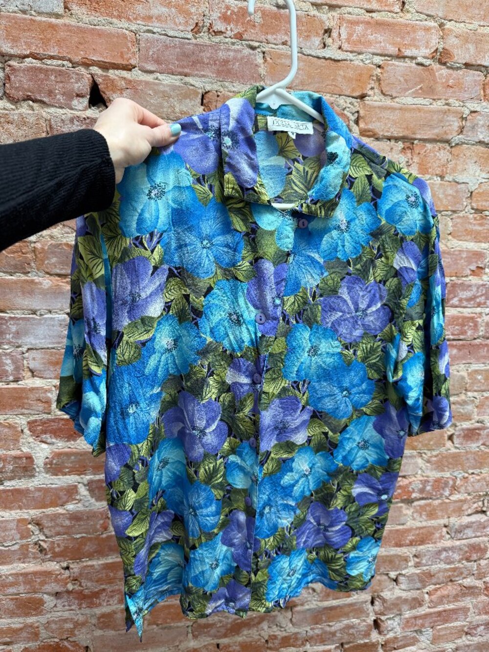 Pura Seta Retro Italian Silk Shirt